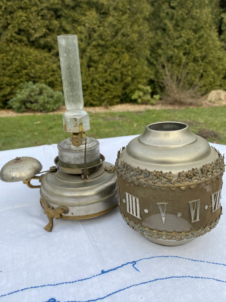 petroleums lampe vækkeur